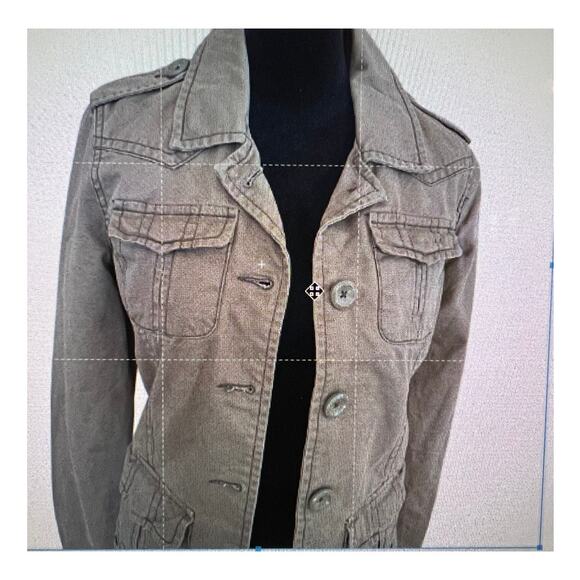 Aeropostal button down brown jacket, women's size S - Picture 1 of 9